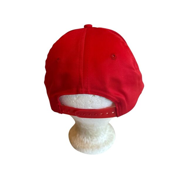 Yaesu Communications Red Baseball Cap Adjustable One Size Fits All - Picture 3 of 6